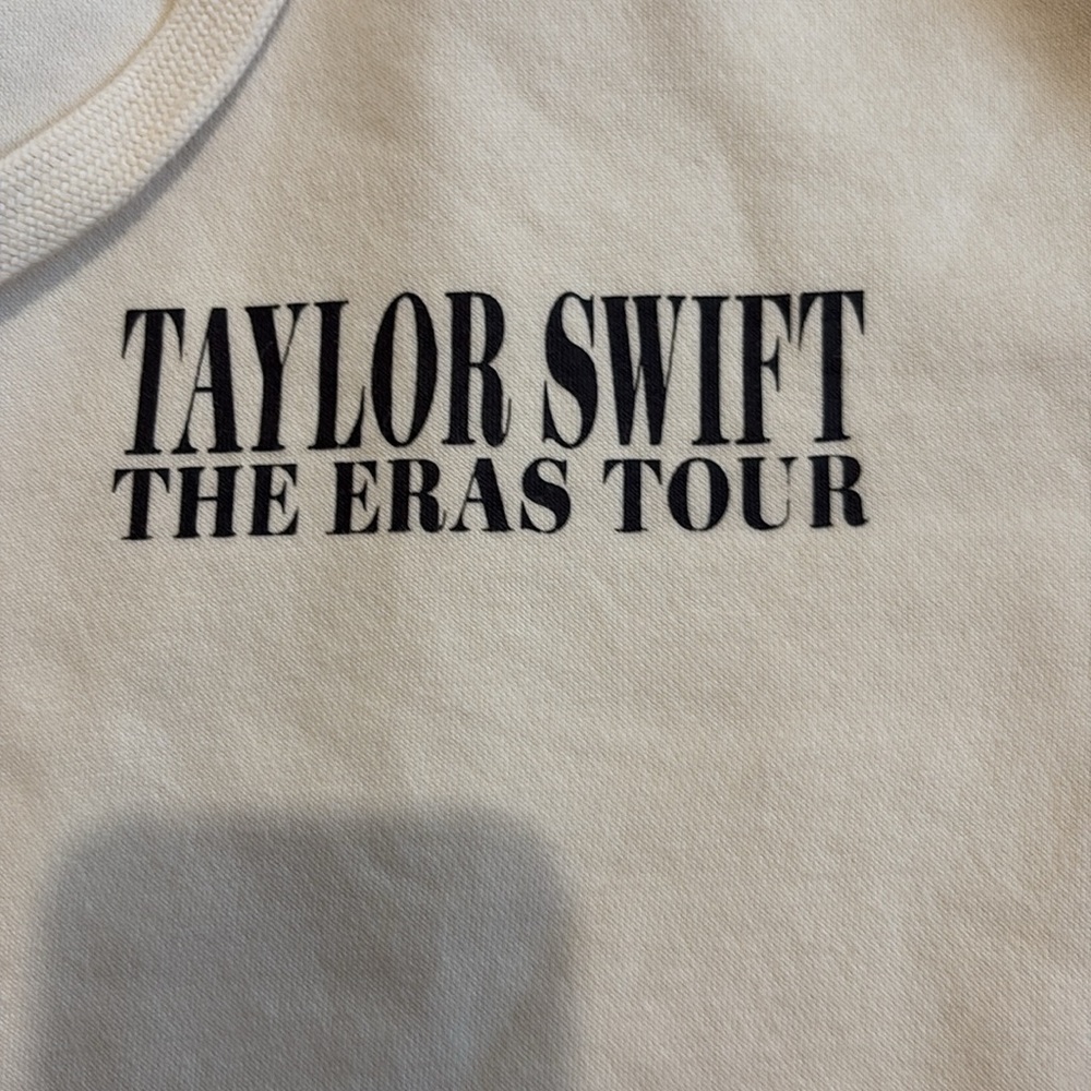 Taylor Swift Cream Hoodie Casual Pullover - Picture 2 of 4